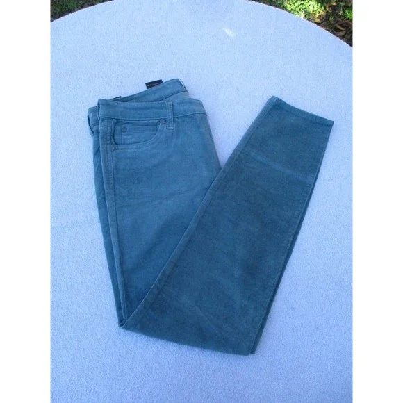Kut From The Kloth Corduroy Pants Women's Size 12 Diana Skinny Teal Blue New - Picture 4 of 15